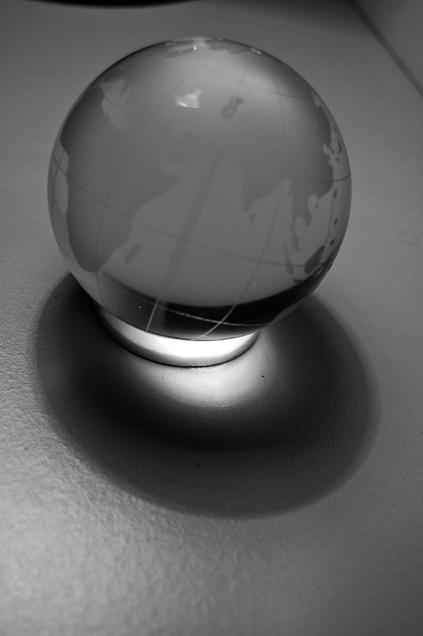Creation of Big Blue Globe Glowing: Step 2